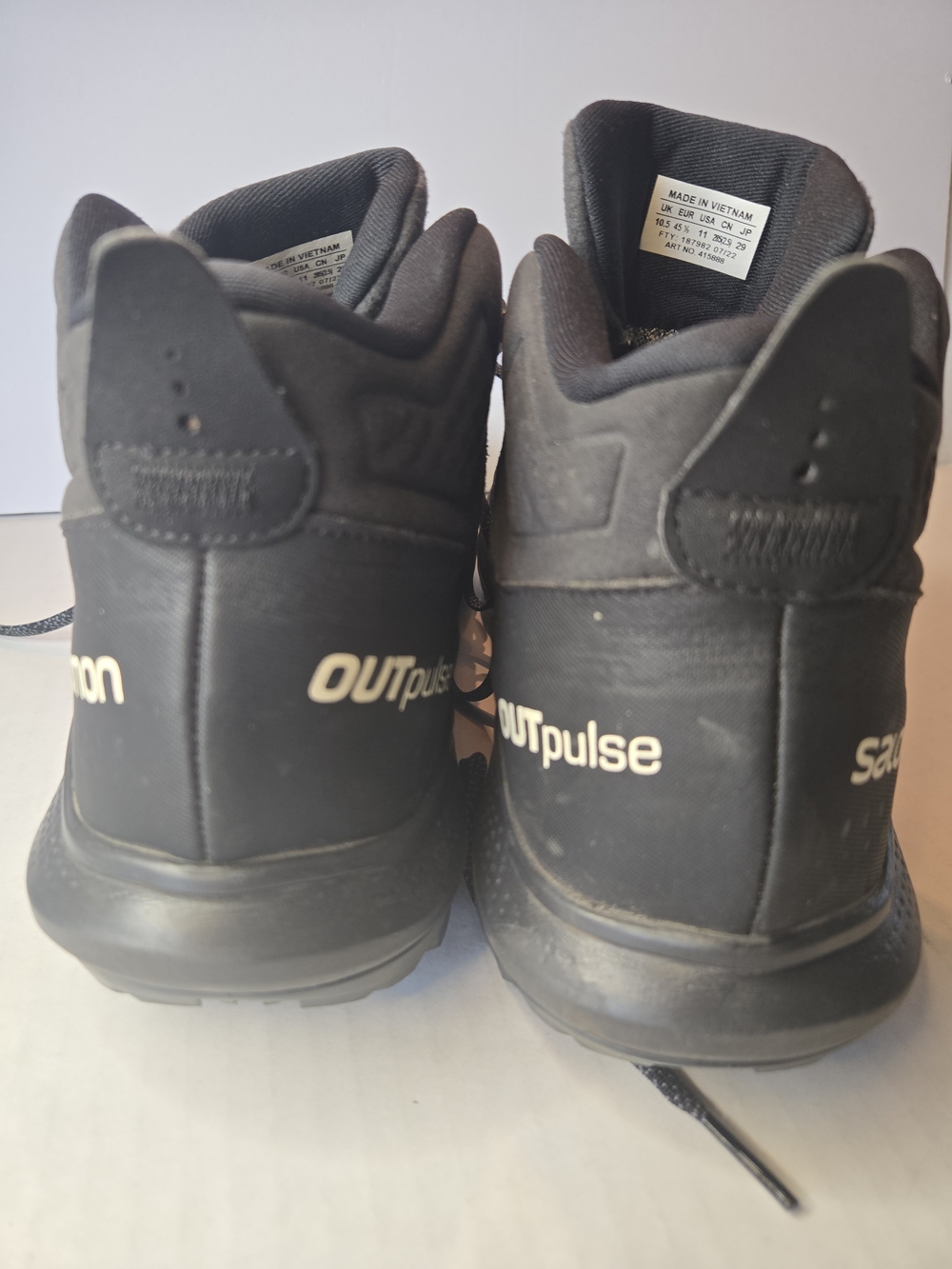 Salomon OUTpulse Mid GTX Men's Black Trail & Hiking Boots Shoes US 11 - Picture 14 of 16